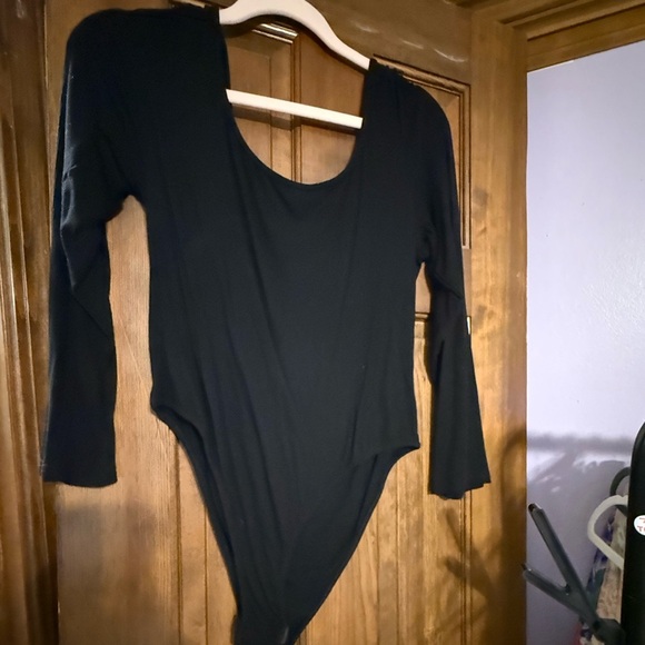 Black Cider 0X ribbed bodysuit EUC NWOT - Picture 2 of 2
